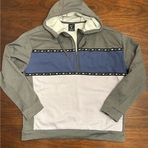 Nike Women’s Gray and Navy Zip-Up Sweater